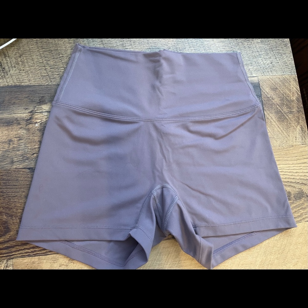 Lavento Women's High Waisted Yoga Shorts  3"
